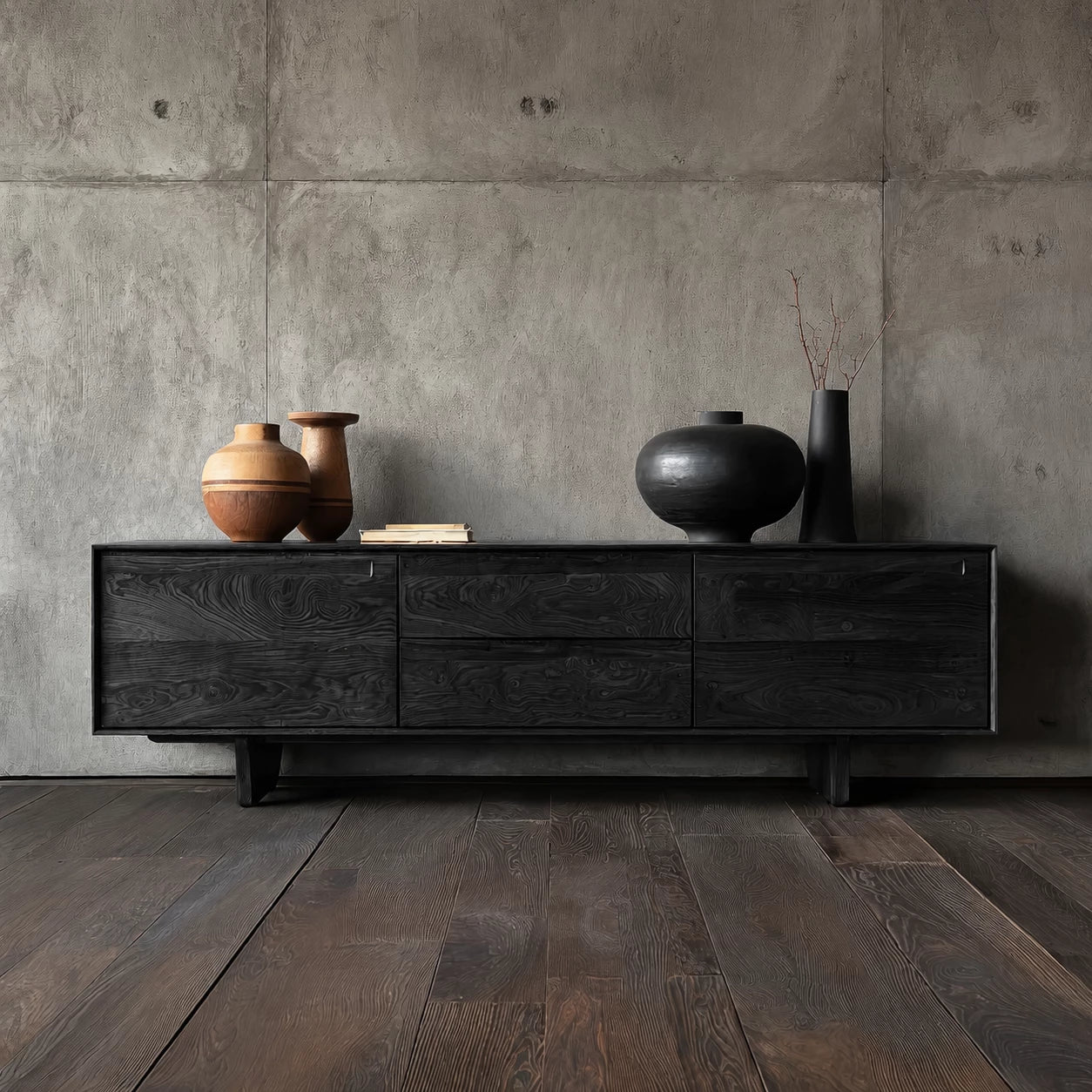 Minimalist Natural Solid Wood TV Stand with Drawer and Cabinet Storage - Livewoodcraft - 10