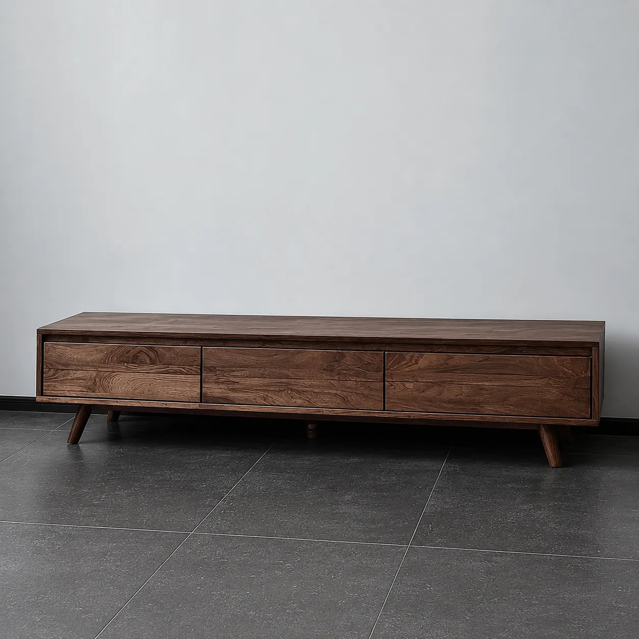 Minimalist Natural Solid Wood TV Stand with Six Drawer Storage Design - Livewoodcraft - 10