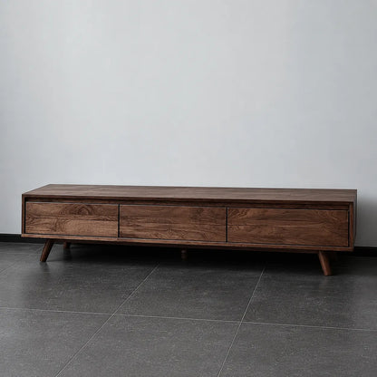 Minimalist Natural Solid Wood TV Stand with Six Drawer Storage Design - Livewoodcraft - 10