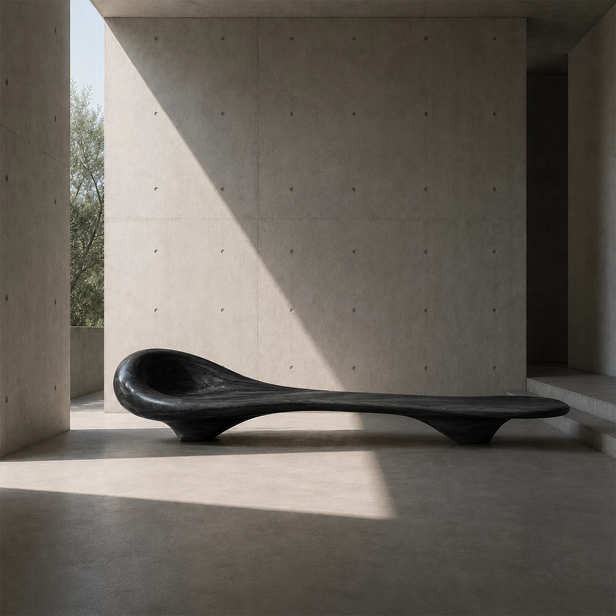 Sculptural Wood Chaise Lounge – Organic Natural Wood Lounge Chair for Modern Interior - Livewoodcraft - 3
