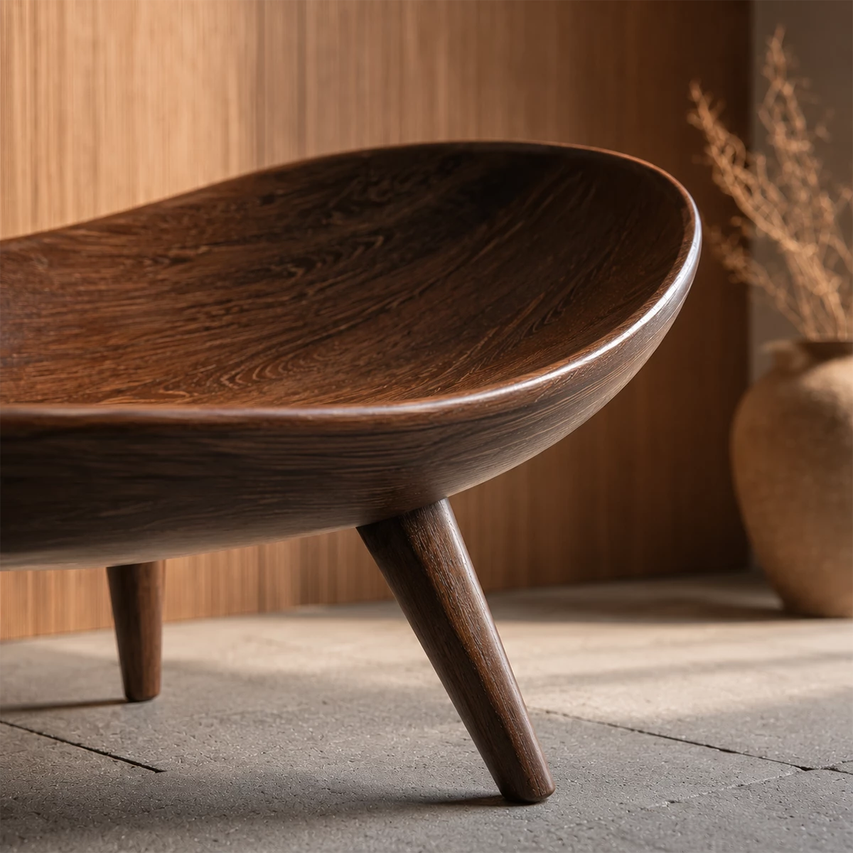 Sculptural Wood Lounge Chair – Organic Natural Wood Chaise for Modern Interior - Livewoodcraft - 4672 - 6
