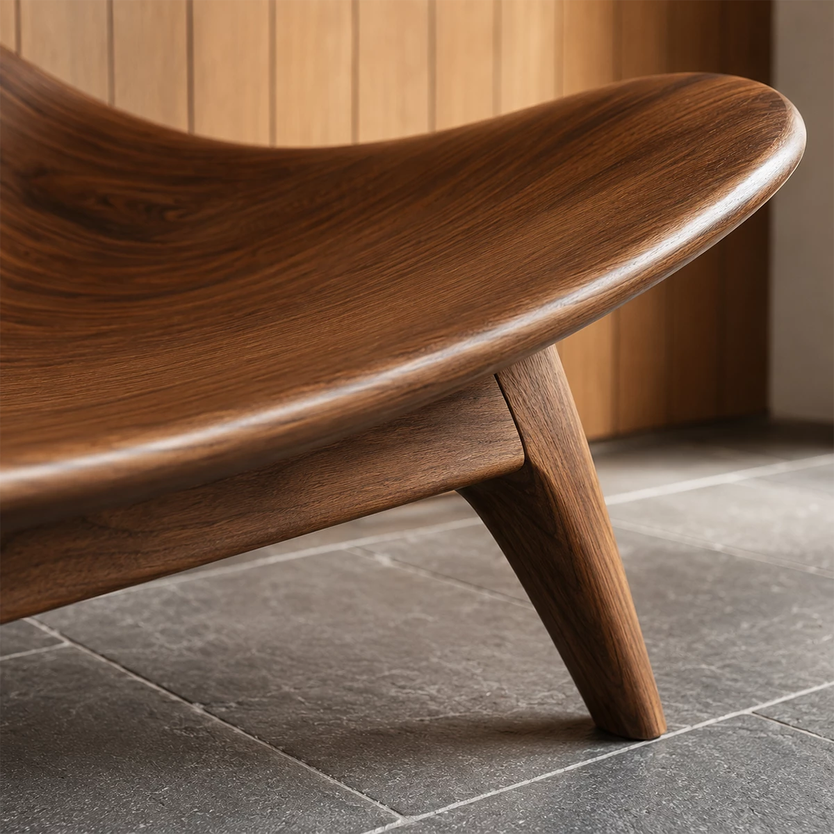 Sculptural Wood Lounge Chair – Organic Natural Wood Chaise for Modern Interior - Livewoodcraft - 8
